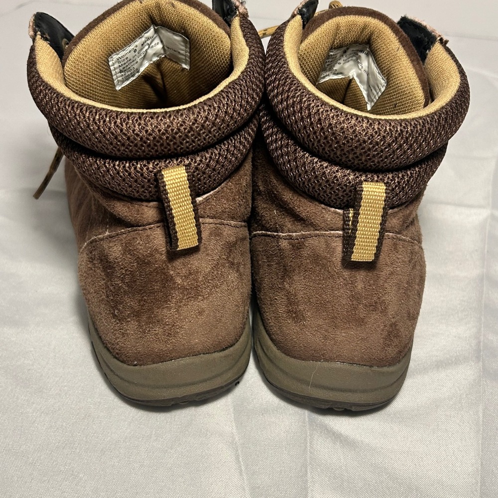 Duluth Trading Co Womens Brown Suede Leather Ankle Boots Size 9 39703 Lace Up - Picture 6 of 7